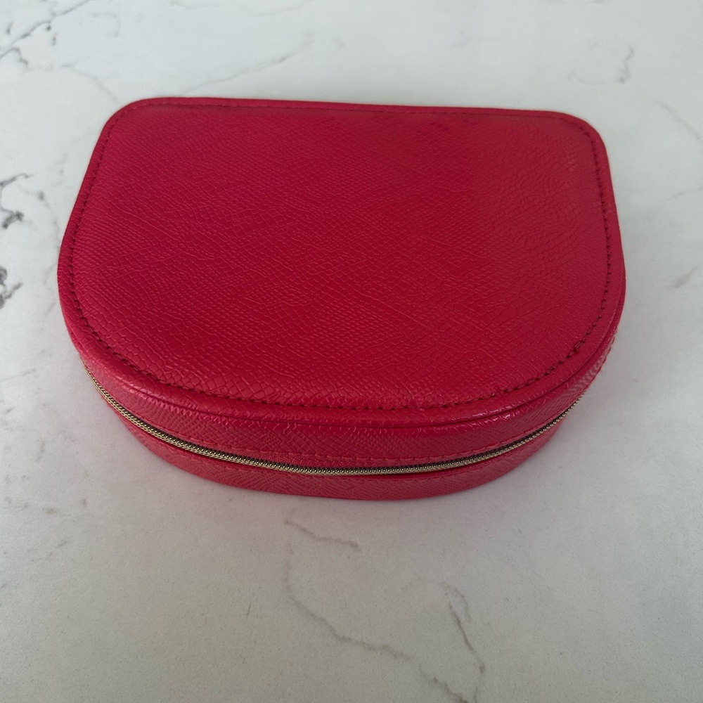 Pink Cosmetic and Jewelry Travel Case